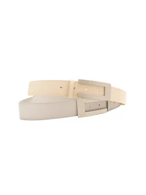 Ceinture PVC Grise boucle argent. SG0731